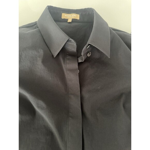 Michael Kors Collection Italy button up shirt Gold label Crushed sleeve size 10 - Picture 4 of 16